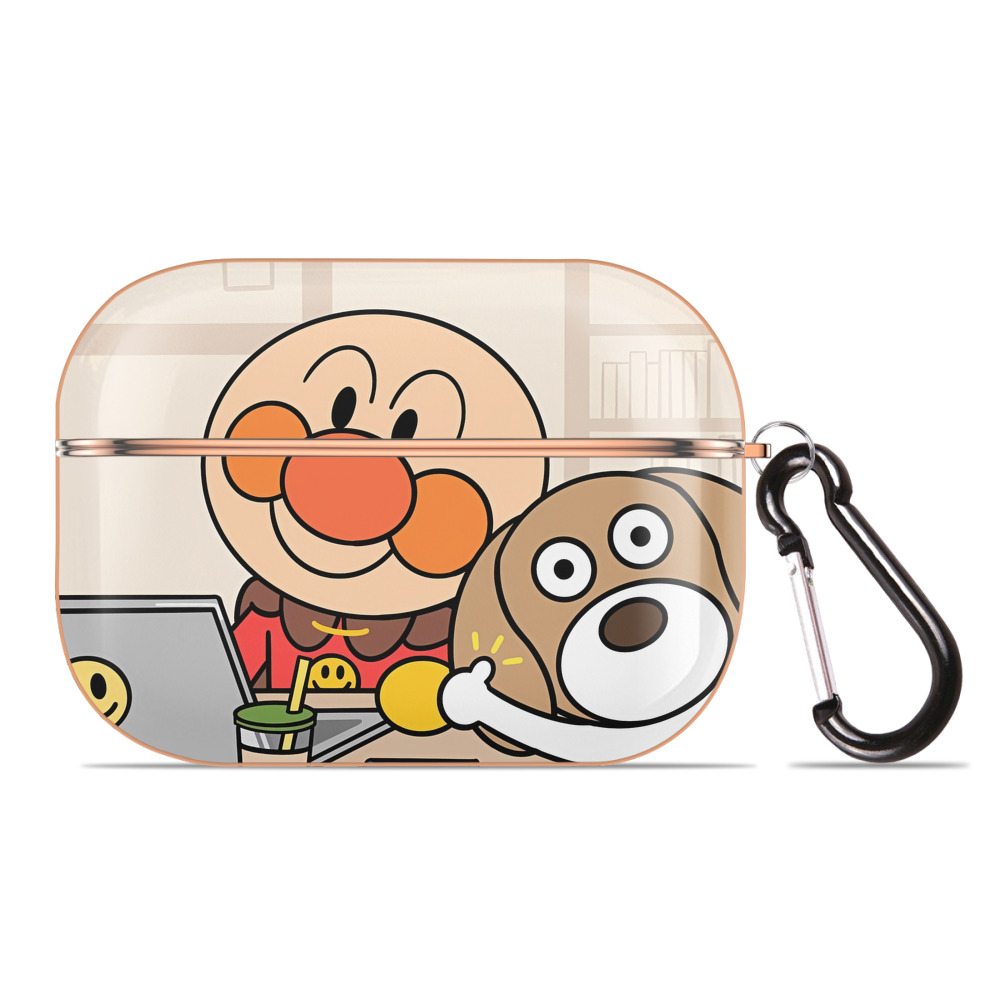 （画像用） アンパンマン Anpanman 【AirPods Pro用】ハードシェル保護ケース｜耐衝撃・防指紋・カラビナ付き商品仕様