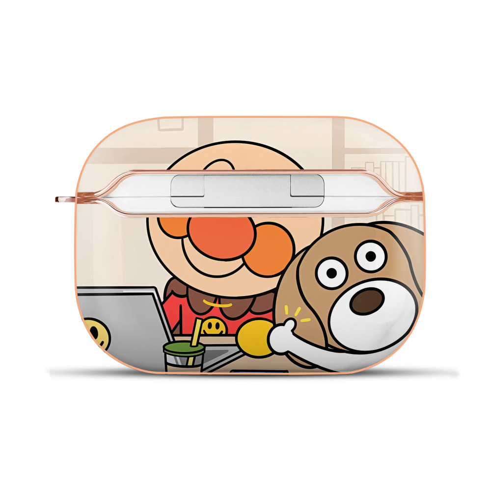 （画像用） アンパンマン Anpanman 【AirPods Pro用】ハードシェル保護ケース｜耐衝撃・防指紋・カラビナ付き商品仕様