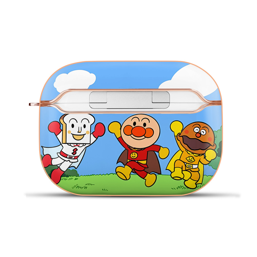 （画像用） アンパンマン Anpanman 【AirPods Pro用】ハードシェル保護ケース｜耐衝撃・防指紋・カラビナ付き商品仕様