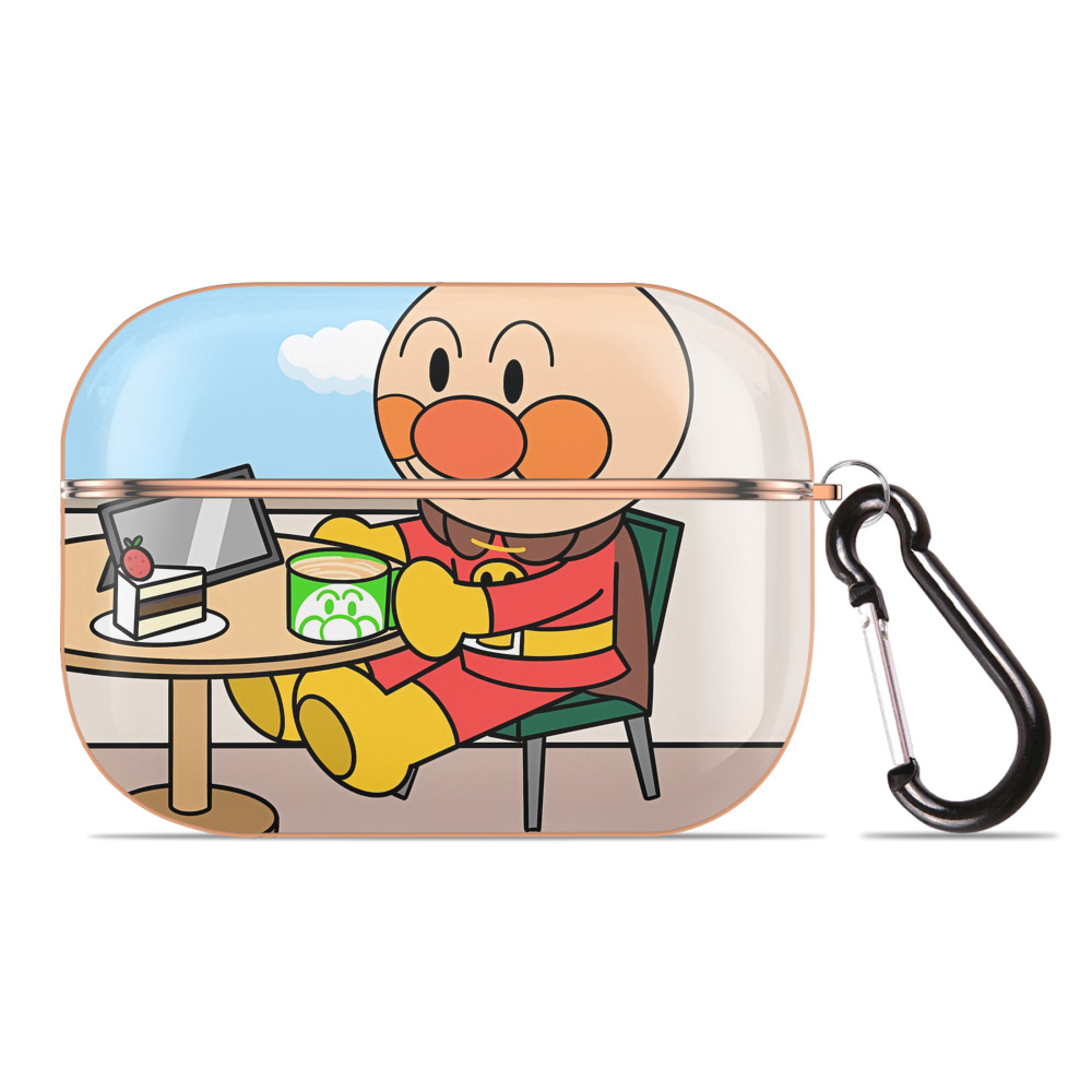 （画像用） アンパンマン Anpanman 【AirPods Pro用】ハードシェル保護ケース｜耐衝撃・防指紋・カラビナ付き商品仕様