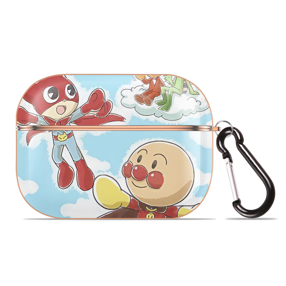 （画像用） アンパンマン Anpanman 【AirPods Pro用】ハードシェル保護ケース｜耐衝撃・防指紋・カラビナ付き商品仕様