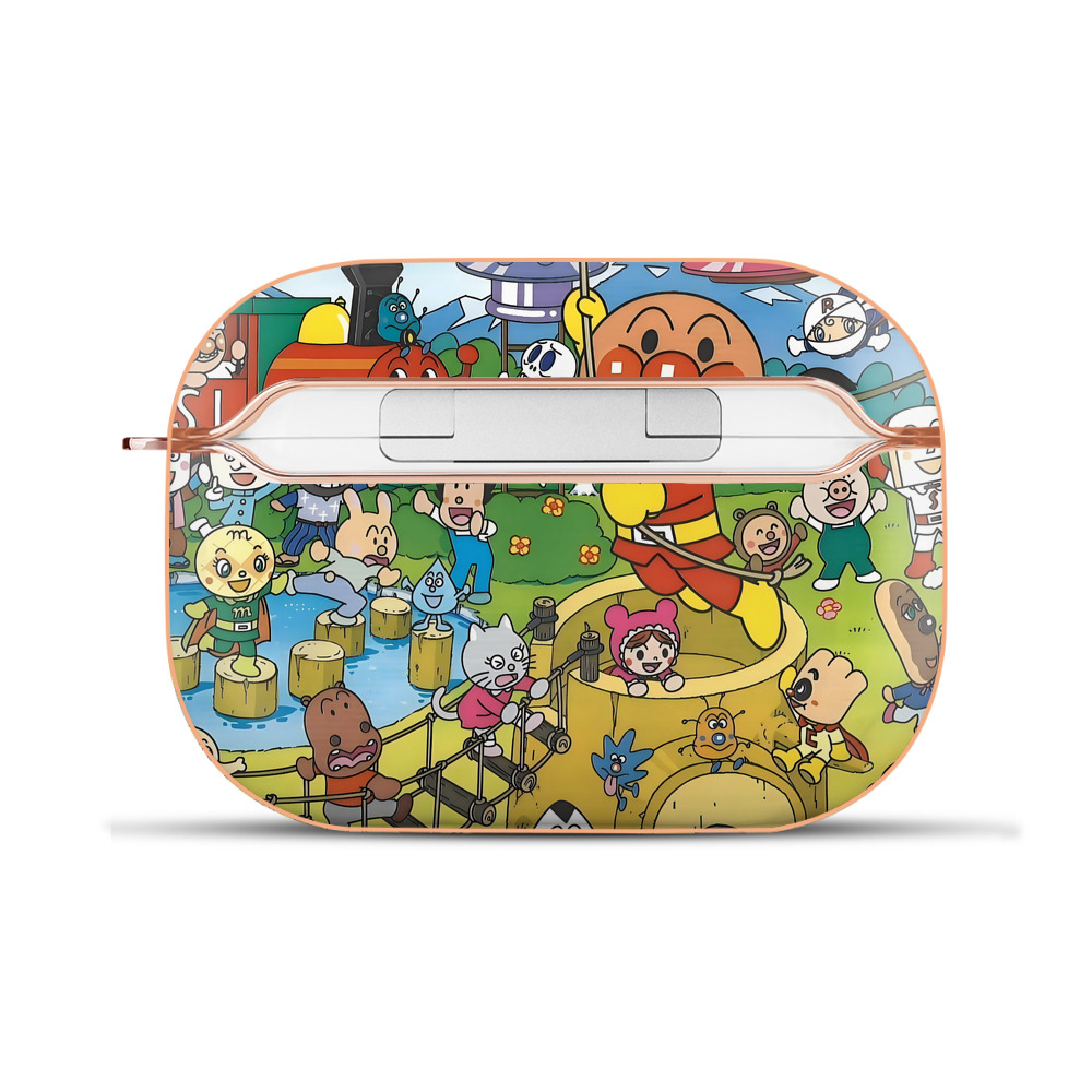 （画像用） アンパンマン Anpanman 【AirPods Pro用】ハードシェル保護ケース｜耐衝撃・防指紋・カラビナ付き商品仕様