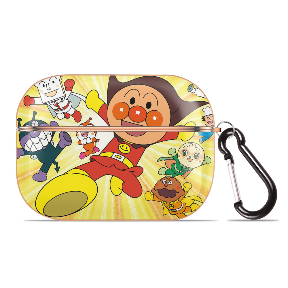 （画像用） アンパンマン Anpanman 【AirPods Pro用】ハードシェル保護ケース｜耐衝撃・防指紋・カラビナ付き商品仕様