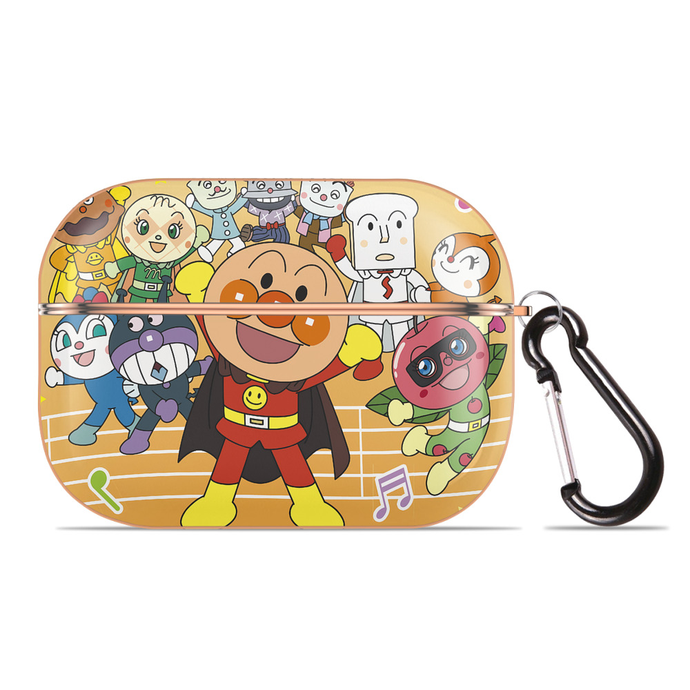 （画像用） アンパンマン Anpanman 【AirPods Pro用】ハードシェル保護ケース｜耐衝撃・防指紋・カラビナ付き商品仕様