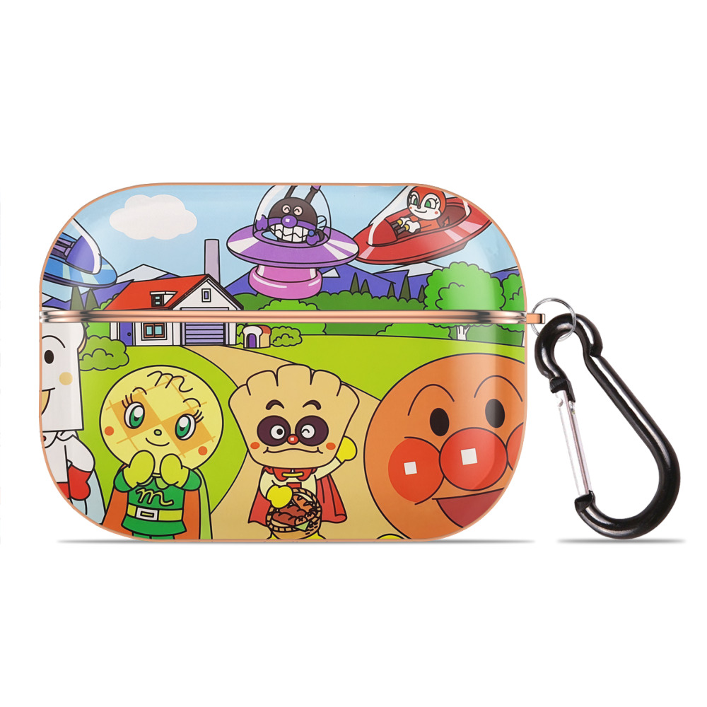 （画像用） アンパンマン Anpanman 【AirPods Pro用】ハードシェル保護ケース｜耐衝撃・防指紋・カラビナ付き商品仕様