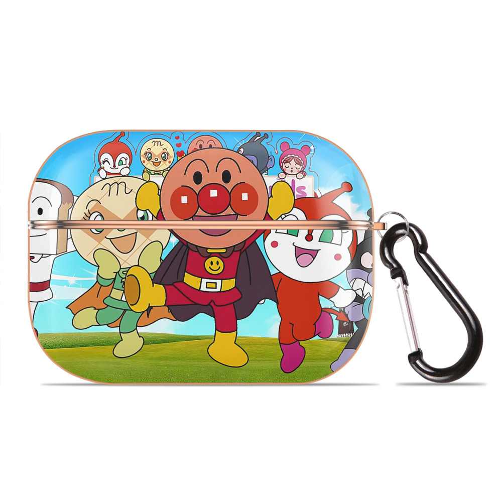 （画像用） アンパンマン Anpanman 【AirPods Pro用】ハードシェル保護ケース｜耐衝撃・防指紋・カラビナ付き商品仕様