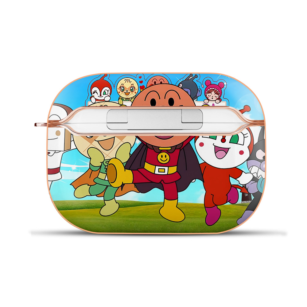 （画像用） アンパンマン Anpanman 【AirPods Pro用】ハードシェル保護ケース｜耐衝撃・防指紋・カラビナ付き商品仕様
