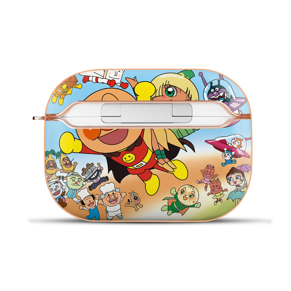 （画像用） アンパンマン Anpanman 【AirPods Pro用】ハードシェル保護ケース｜耐衝撃・防指紋・カラビナ付き商品仕様
