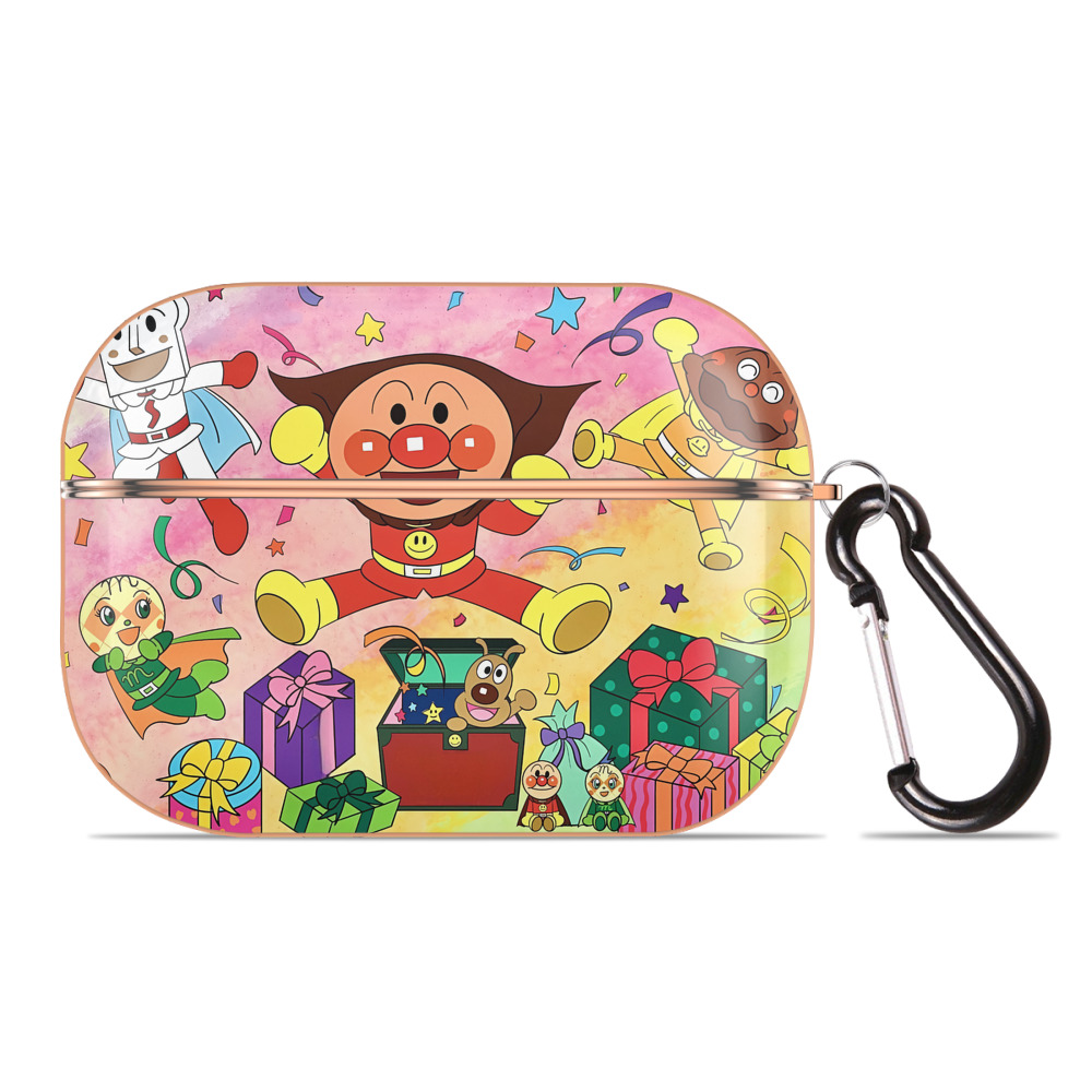 （画像用） アンパンマン Anpanman 【AirPods Pro用】ハードシェル保護ケース｜耐衝撃・防指紋・カラビナ付き商品仕様