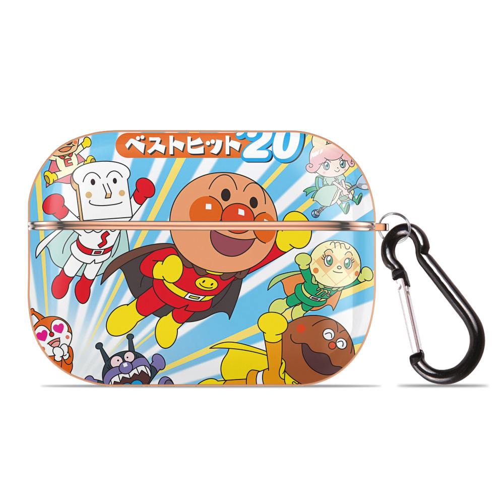 （画像用） アンパンマン Anpanman 【AirPods Pro用】ハードシェル保護ケース｜耐衝撃・防指紋・カラビナ付き商品仕様