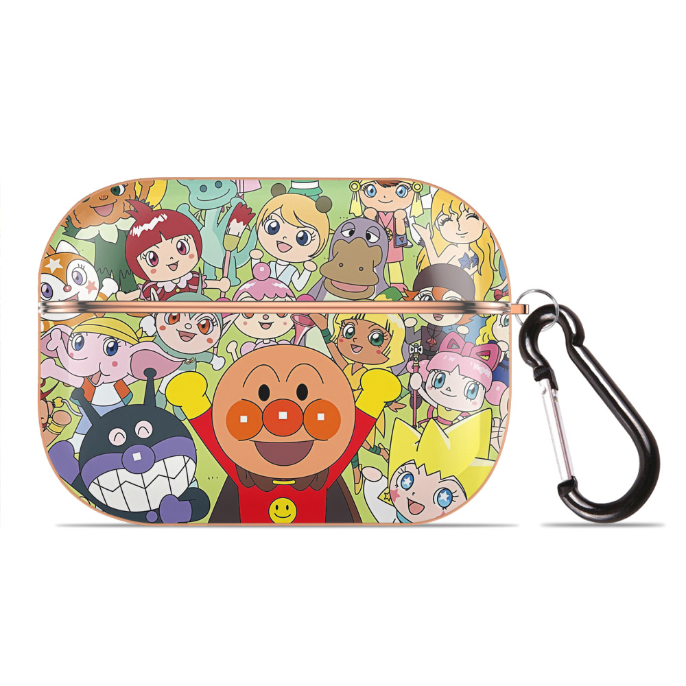 （画像用） アンパンマン Anpanman 【AirPods Pro用】ハードシェル保護ケース｜耐衝撃・防指紋・カラビナ付き商品仕様