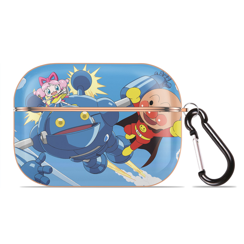 （画像用） アンパンマン Anpanman 【AirPods Pro用】ハードシェル保護ケース｜耐衝撃・防指紋・カラビナ付き商品仕様