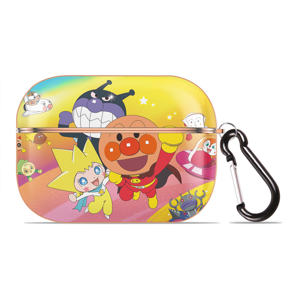 （画像用） アンパンマン Anpanman 【AirPods Pro用】ハードシェル保護ケース｜耐衝撃・防指紋・カラビナ付き商品仕様