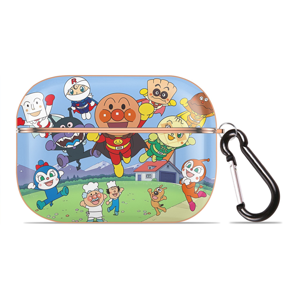 （画像用） アンパンマン Anpanman 【AirPods Pro用】ハードシェル保護ケース｜耐衝撃・防指紋・カラビナ付き商品仕様