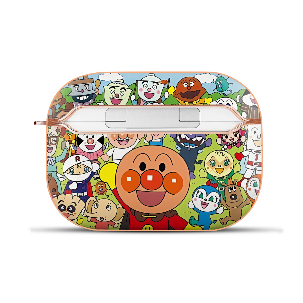 （画像用） アンパンマン Anpanman 【AirPods Pro用】ハードシェル保護ケース｜耐衝撃・防指紋・カラビナ付き商品仕様