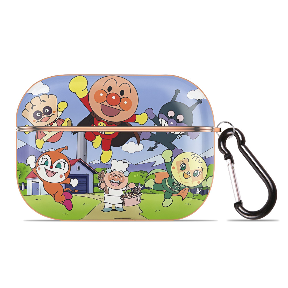 （画像用） アンパンマン Anpanman 【AirPods Pro用】ハードシェル保護ケース｜耐衝撃・防指紋・カラビナ付き商品仕様