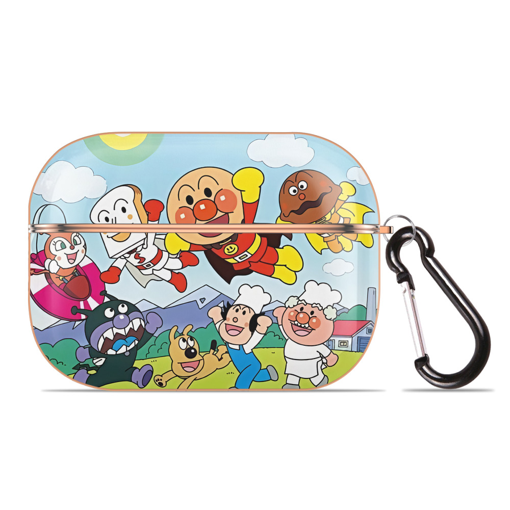 （画像用） アンパンマン Anpanman 【AirPods Pro用】ハードシェル保護ケース｜耐衝撃・防指紋・カラビナ付き商品仕様