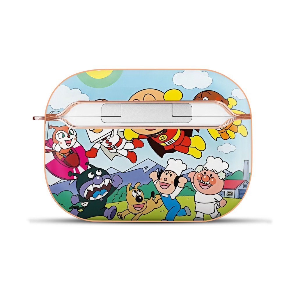 （画像用） アンパンマン Anpanman 【AirPods Pro用】ハードシェル保護ケース｜耐衝撃・防指紋・カラビナ付き商品仕様