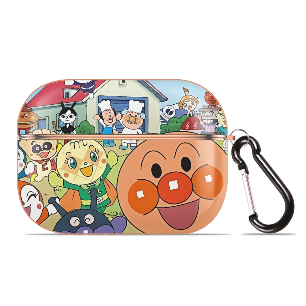 （画像用） アンパンマン Anpanman 【AirPods Pro用】ハードシェル保護ケース｜耐衝撃・防指紋・カラビナ付き商品仕様