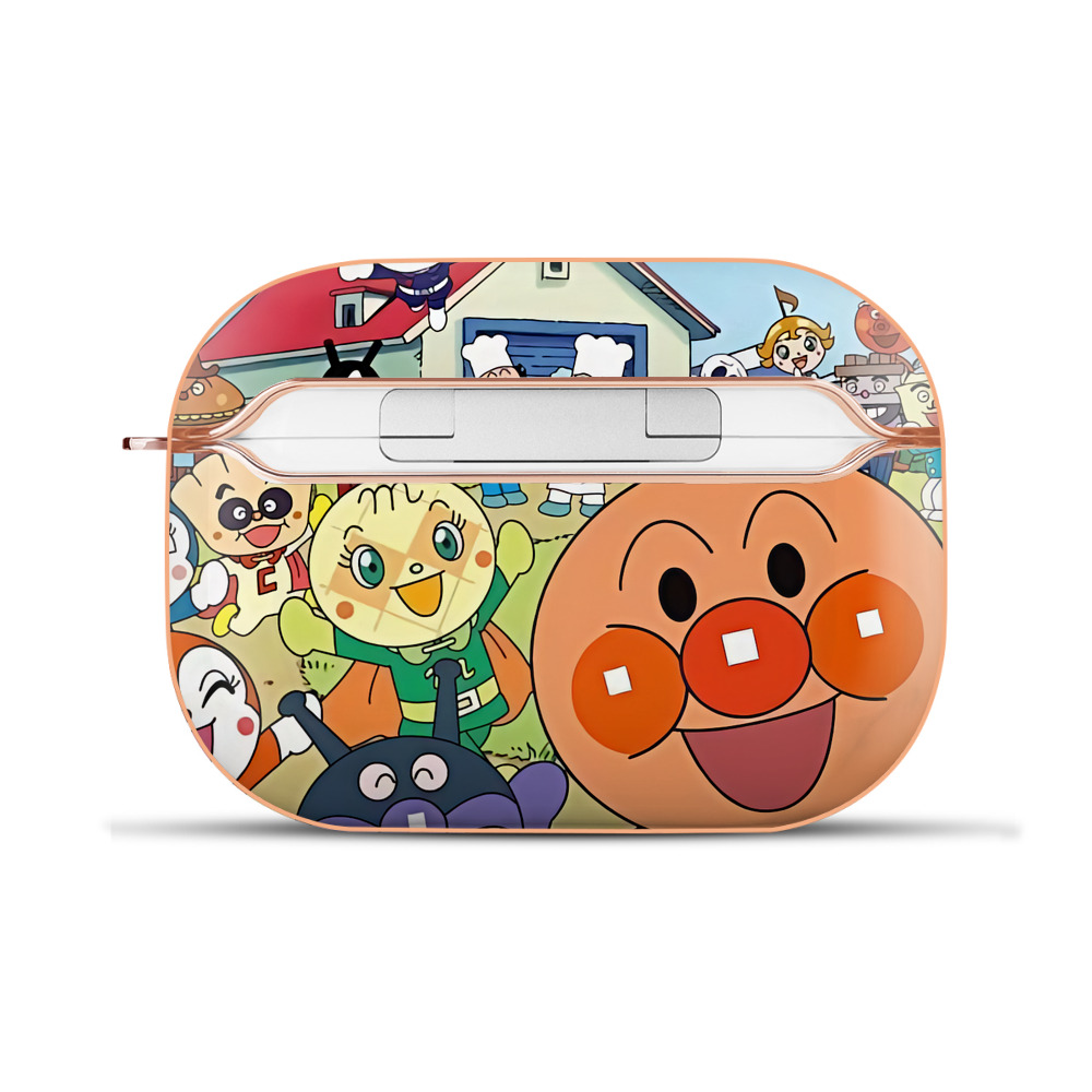 （画像用） アンパンマン Anpanman 【AirPods Pro用】ハードシェル保護ケース｜耐衝撃・防指紋・カラビナ付き商品仕様