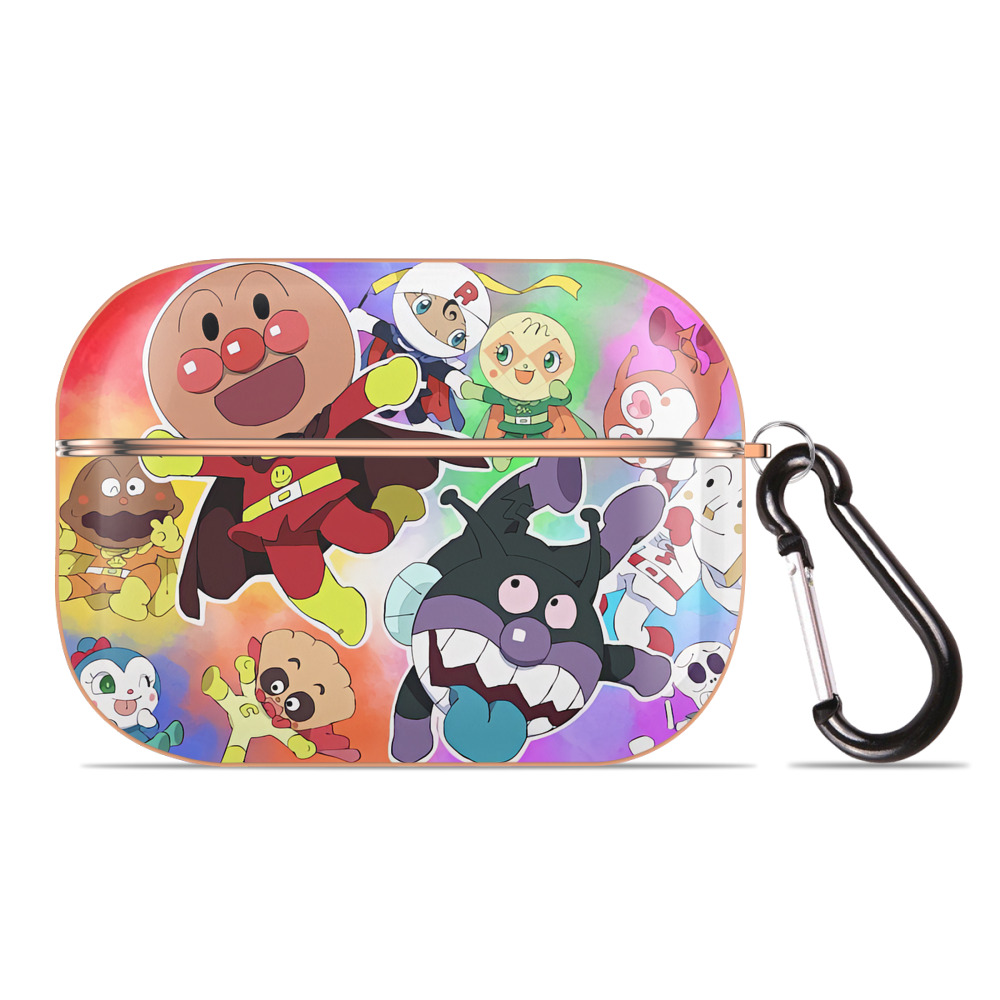 （画像用） アンパンマン Anpanman 【AirPods Pro用】ハードシェル保護ケース｜耐衝撃・防指紋・カラビナ付き商品仕様