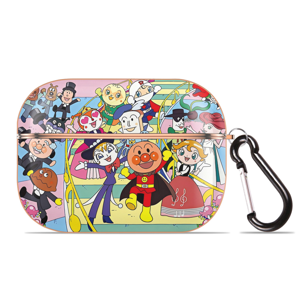 （画像用） アンパンマン Anpanman 【AirPods Pro用】ハードシェル保護ケース｜耐衝撃・防指紋・カラビナ付き商品仕様