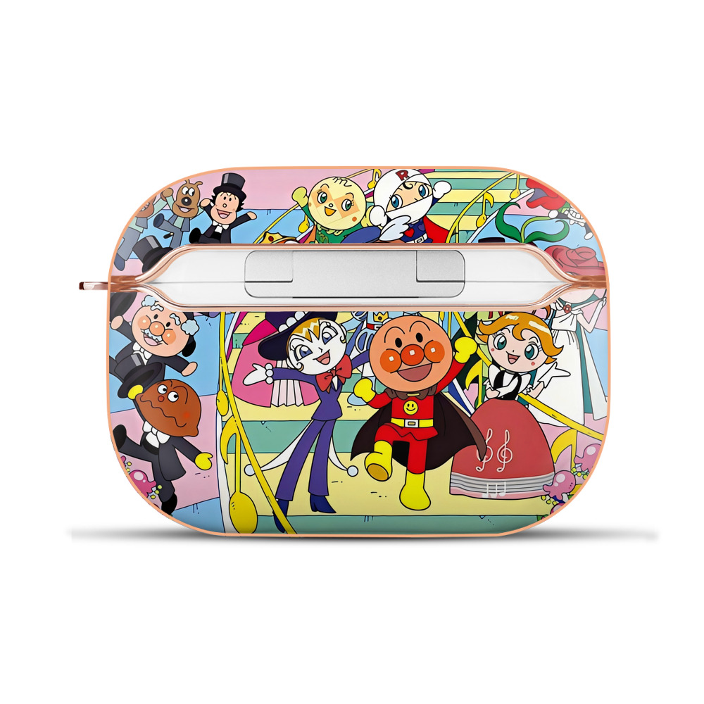 （画像用） アンパンマン Anpanman 【AirPods Pro用】ハードシェル保護ケース｜耐衝撃・防指紋・カラビナ付き商品仕様