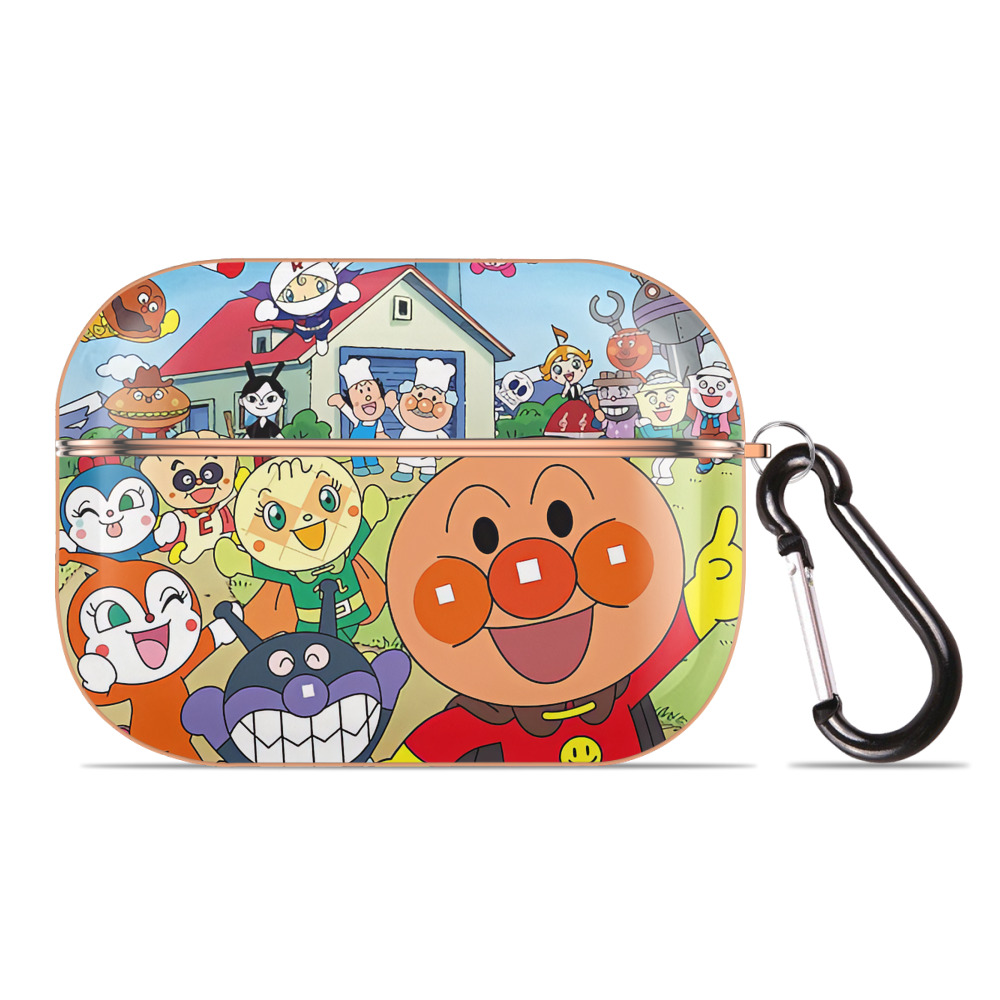 （画像用） アンパンマン Anpanman 【AirPods Pro用】ハードシェル保護ケース｜耐衝撃・防指紋・カラビナ付き商品仕様