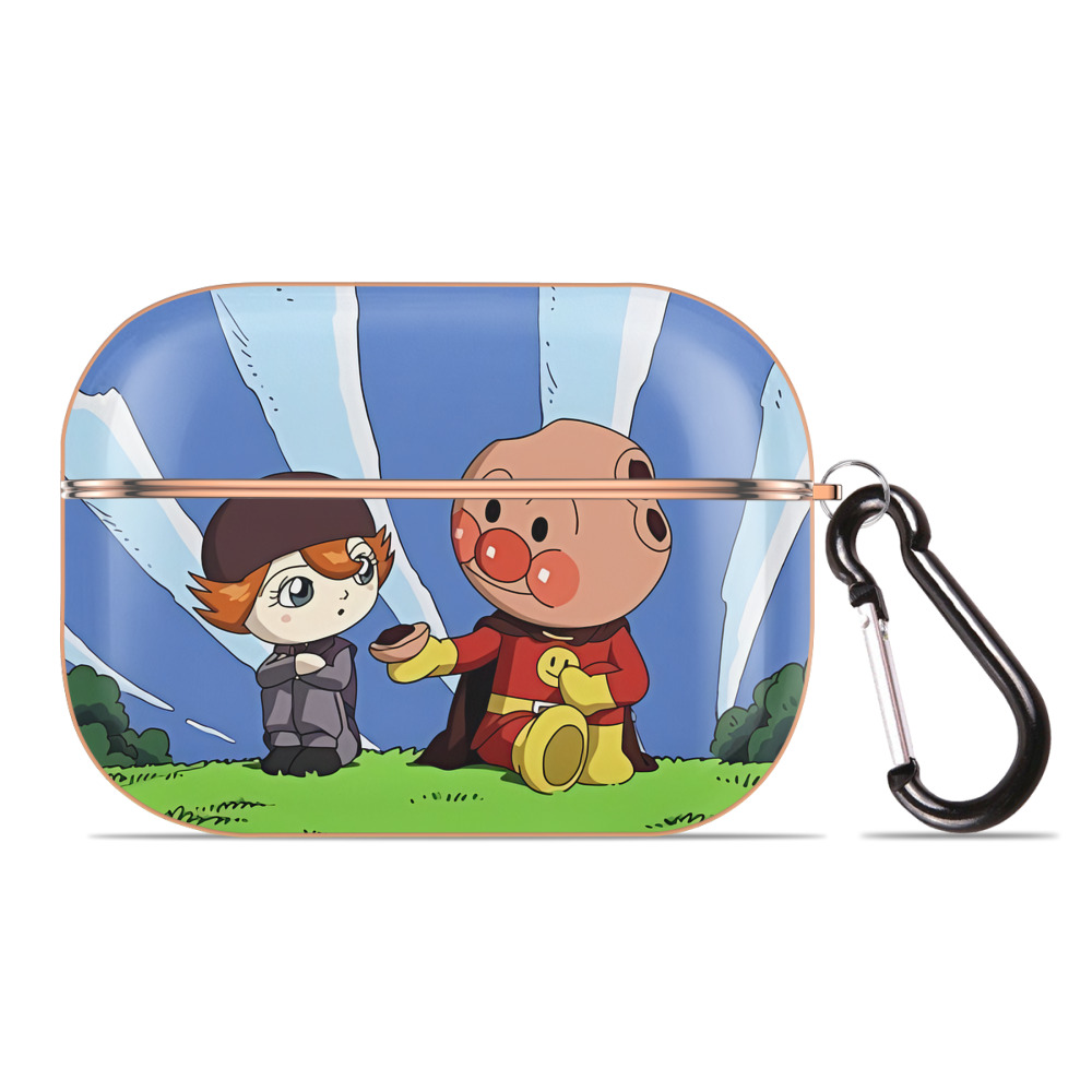 （画像用） アンパンマン Anpanman 【AirPods Pro用】ハードシェル保護ケース｜耐衝撃・防指紋・カラビナ付き商品仕様