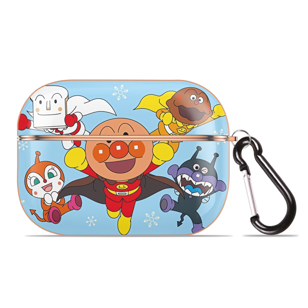 （画像用） アンパンマン Anpanman 【AirPods Pro用】ハードシェル保護ケース｜耐衝撃・防指紋・カラビナ付き商品仕様