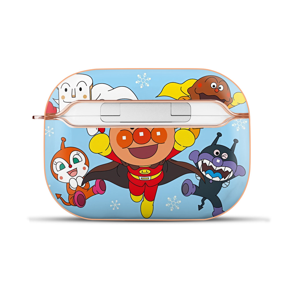 （画像用） アンパンマン Anpanman 【AirPods Pro用】ハードシェル保護ケース｜耐衝撃・防指紋・カラビナ付き商品仕様