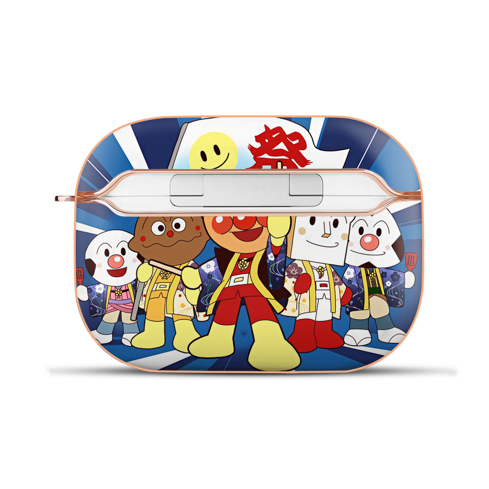（画像用） アンパンマン Anpanman 【AirPods Pro用】ハードシェル保護ケース｜耐衝撃・防指紋・カラビナ付き商品仕様