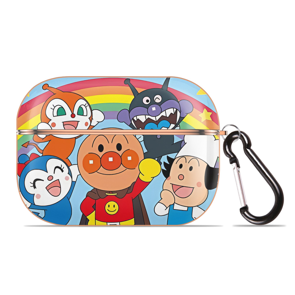 （画像用） アンパンマン Anpanman 【AirPods Pro用】ハードシェル保護ケース｜耐衝撃・防指紋・カラビナ付き商品仕様