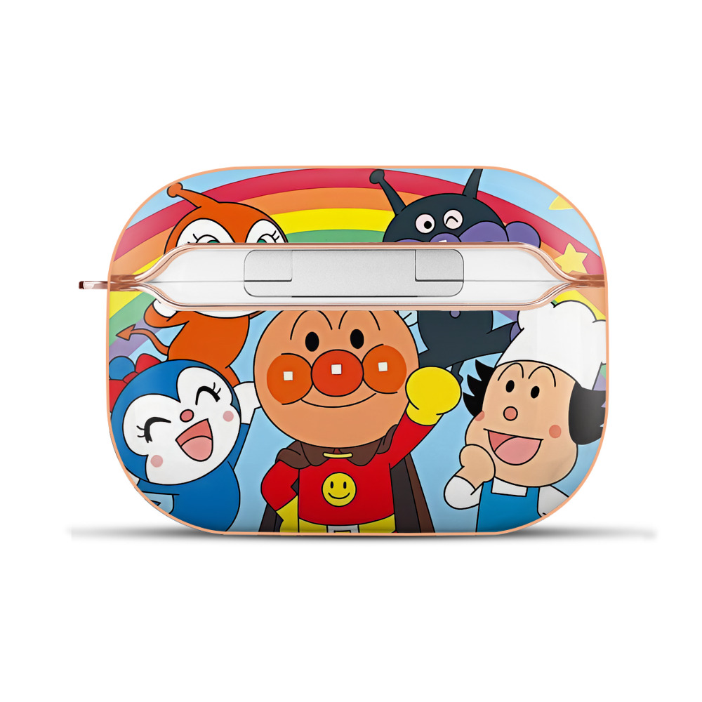 （画像用） アンパンマン Anpanman 【AirPods Pro用】ハードシェル保護ケース｜耐衝撃・防指紋・カラビナ付き商品仕様