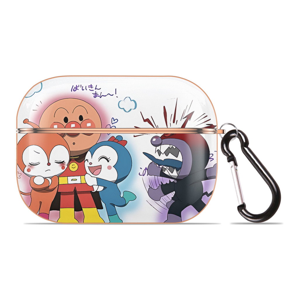（画像用） アンパンマン Anpanman 【AirPods Pro用】ハードシェル保護ケース｜耐衝撃・防指紋・カラビナ付き商品仕様