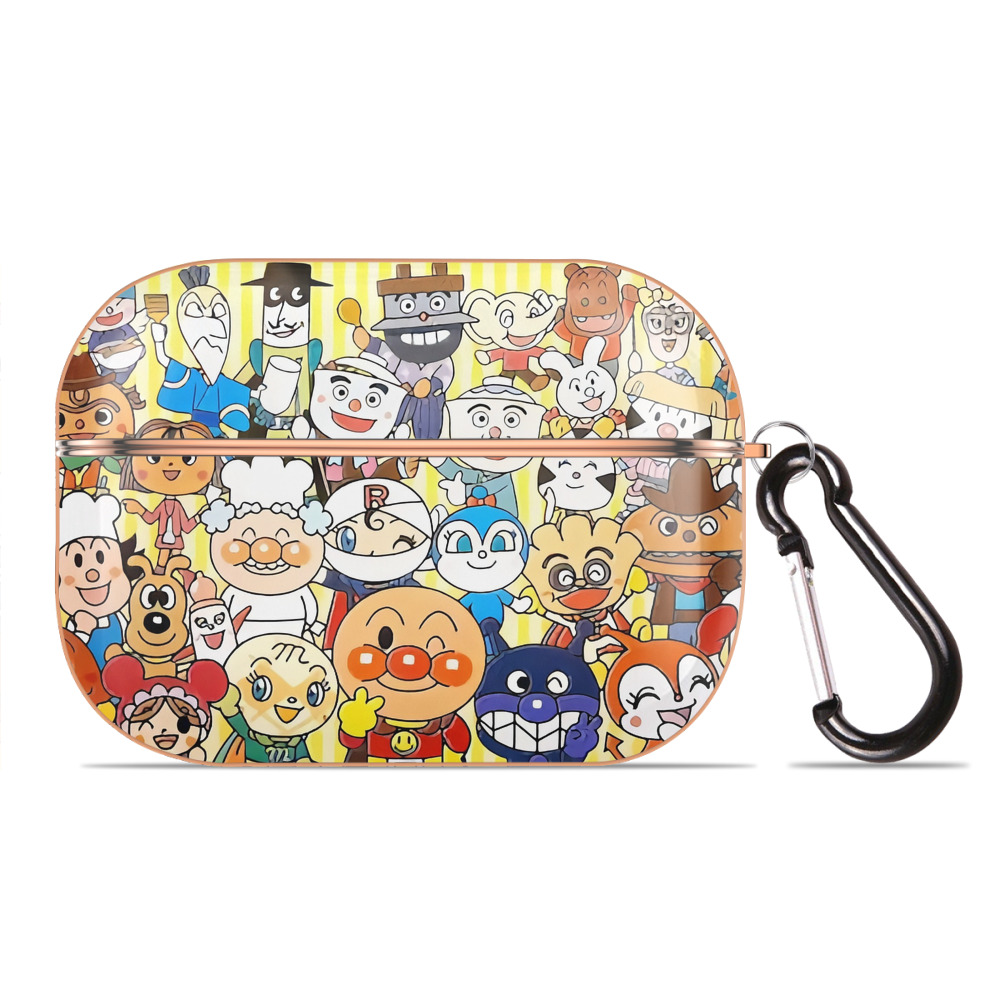 （画像用） アンパンマン Anpanman 【AirPods Pro用】ハードシェル保護ケース｜耐衝撃・防指紋・カラビナ付き商品仕様