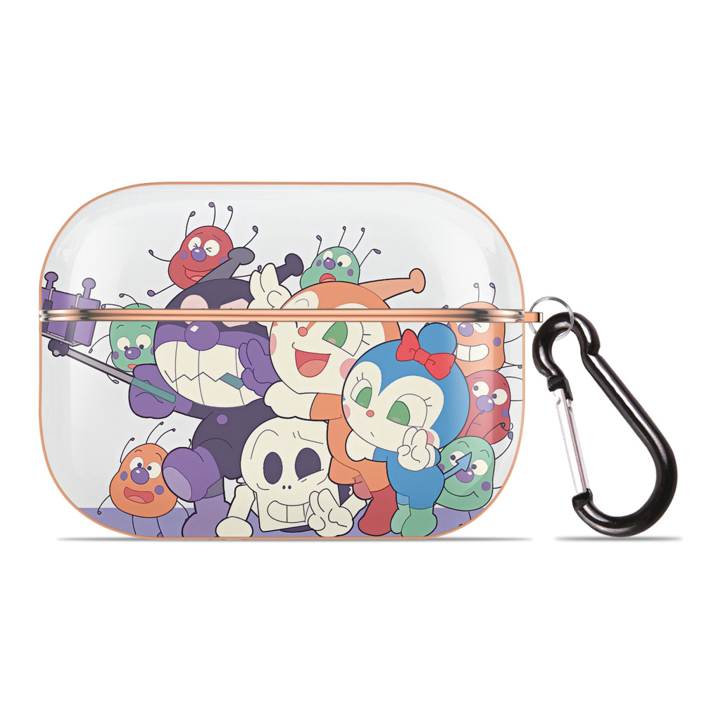 （画像用） アンパンマン Anpanman 【AirPods Pro用】ハードシェル保護ケース｜耐衝撃・防指紋・カラビナ付き商品仕様