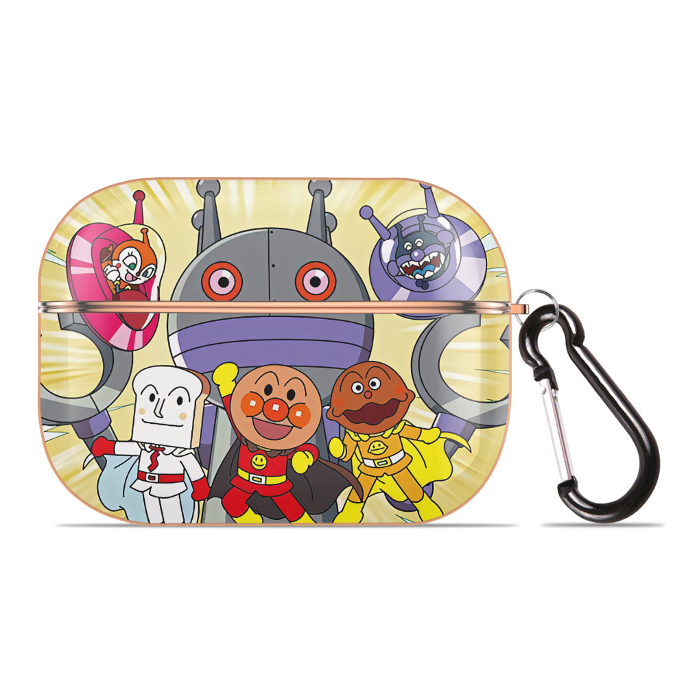 （画像用） アンパンマン Anpanman 【AirPods Pro用】ハードシェル保護ケース｜耐衝撃・防指紋・カラビナ付き商品仕様