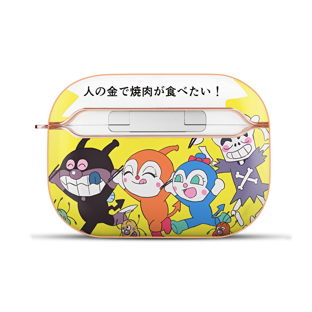 （画像用） アンパンマン Anpanman 【AirPods Pro用】ハードシェル保護ケース｜耐衝撃・防指紋・カラビナ付き商品仕様