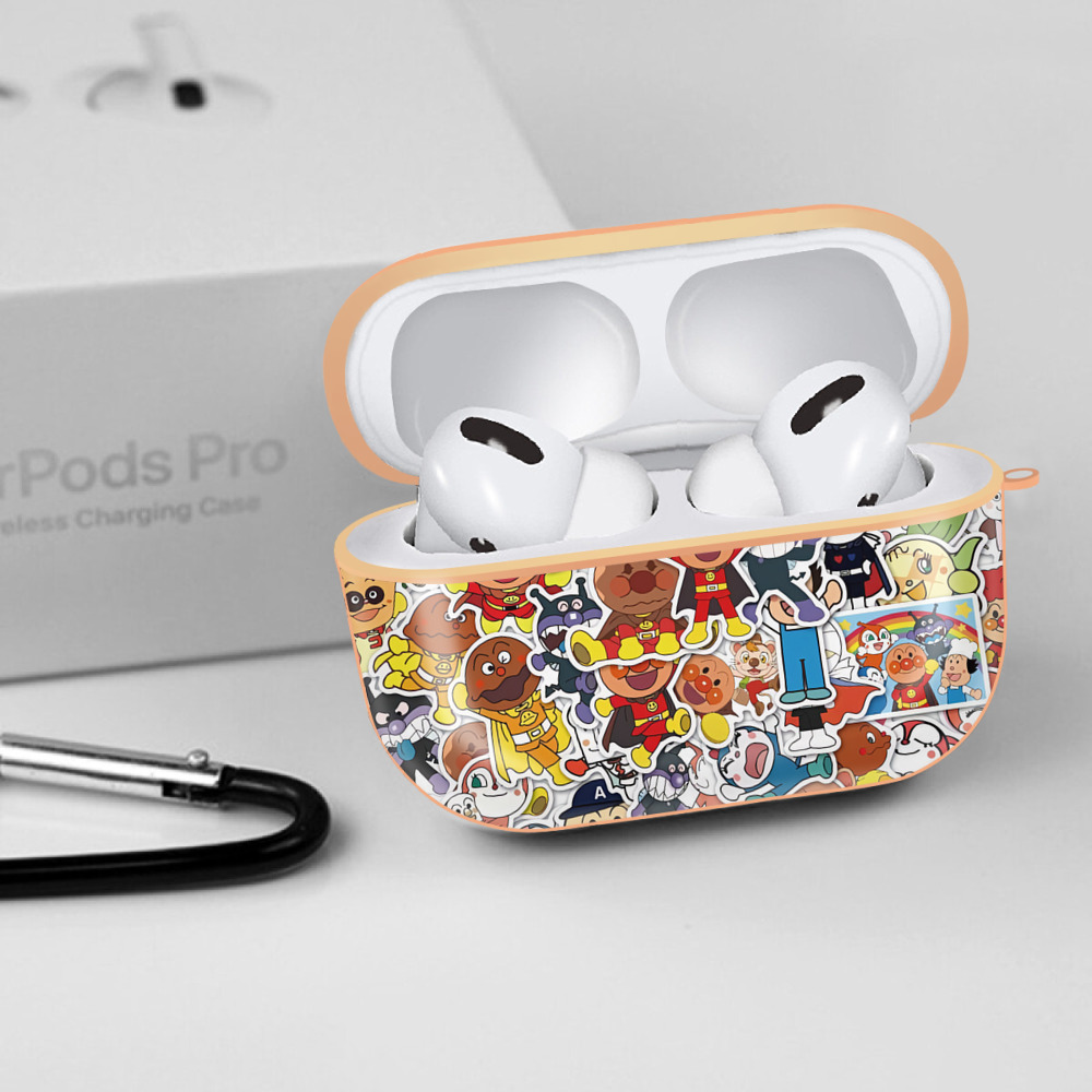 アンパンマン Anpanman 【AirPods Pro用】ハードシェル保護ケース｜耐衝撃・防指紋・カラビナ付き商品仕様