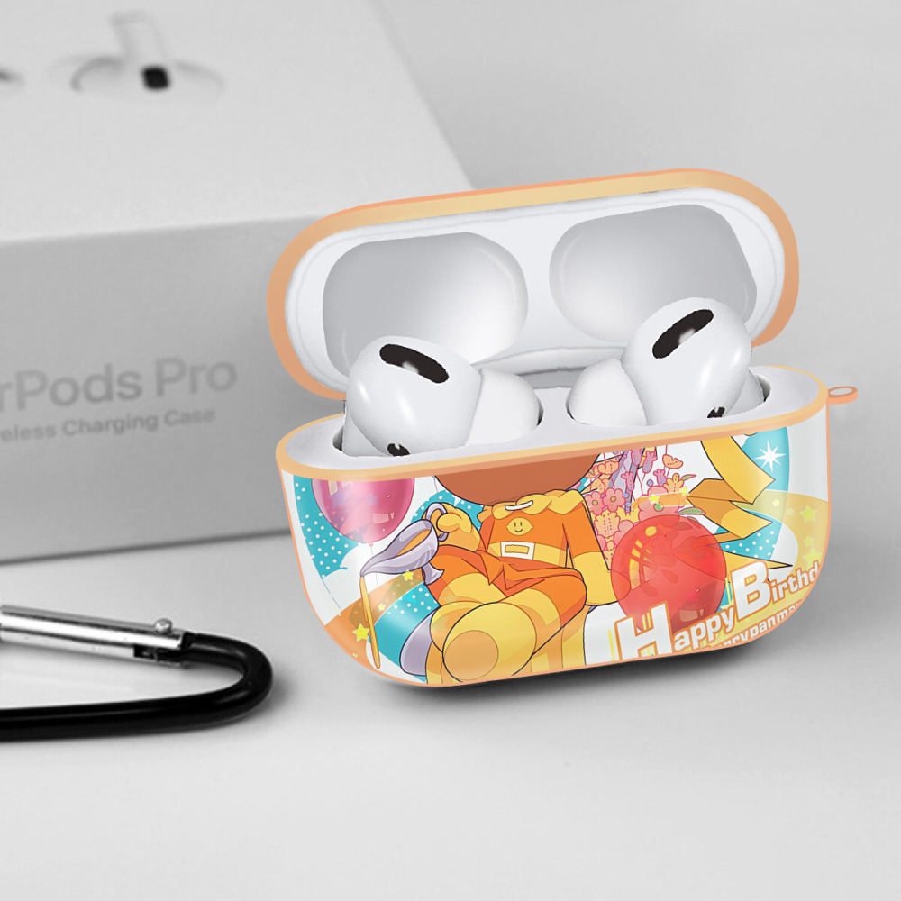 アンパンマン Anpanman 【AirPods Pro用】ハードシェル保護ケース｜耐衝撃・防指紋・カラビナ付き商品仕様