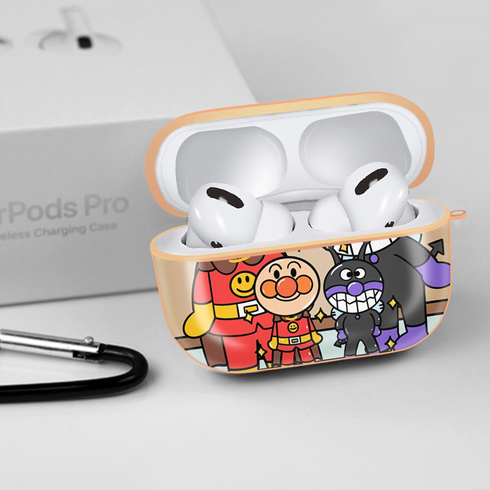 アンパンマン Anpanman 【AirPods Pro用】ハードシェル保護ケース｜耐衝撃・防指紋・カラビナ付き商品仕様