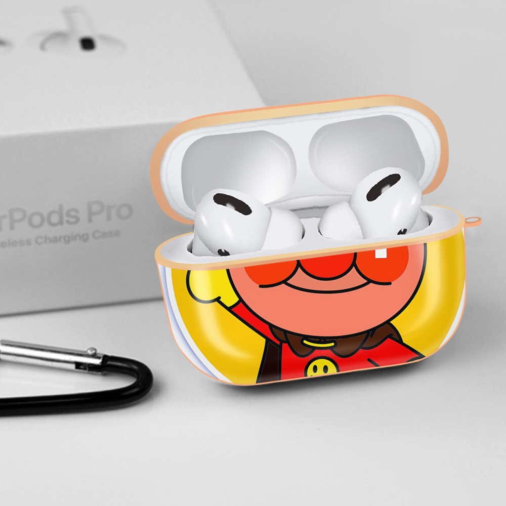 アンパンマン Anpanman 【AirPods Pro用】ハードシェル保護ケース｜耐衝撃・防指紋・カラビナ付き商品仕様
