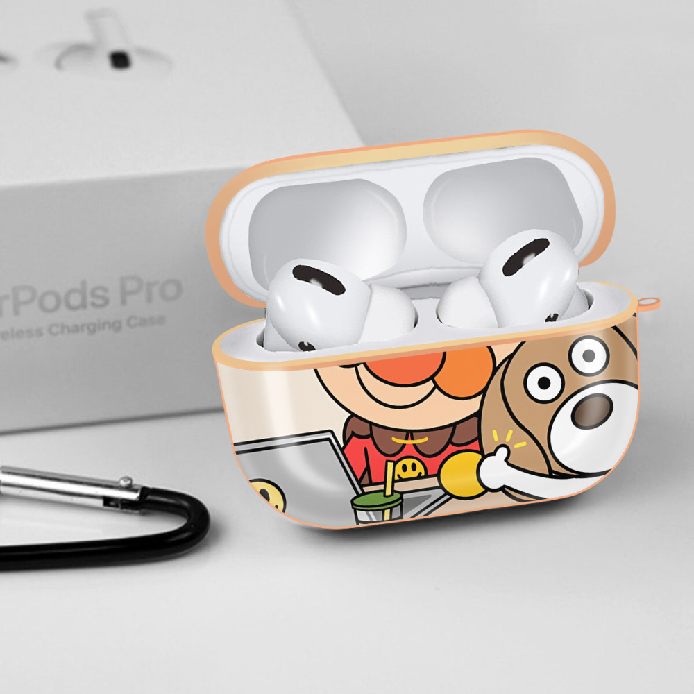 アンパンマン Anpanman 【AirPods Pro用】ハードシェル保護ケース｜耐衝撃・防指紋・カラビナ付き商品仕様