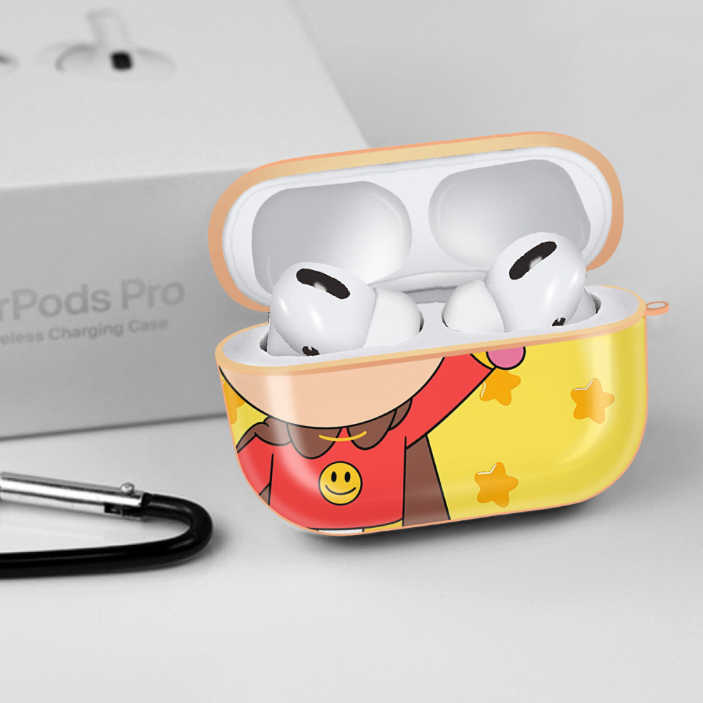 アンパンマン Anpanman 【AirPods Pro用】ハードシェル保護ケース｜耐衝撃・防指紋・カラビナ付き商品仕様