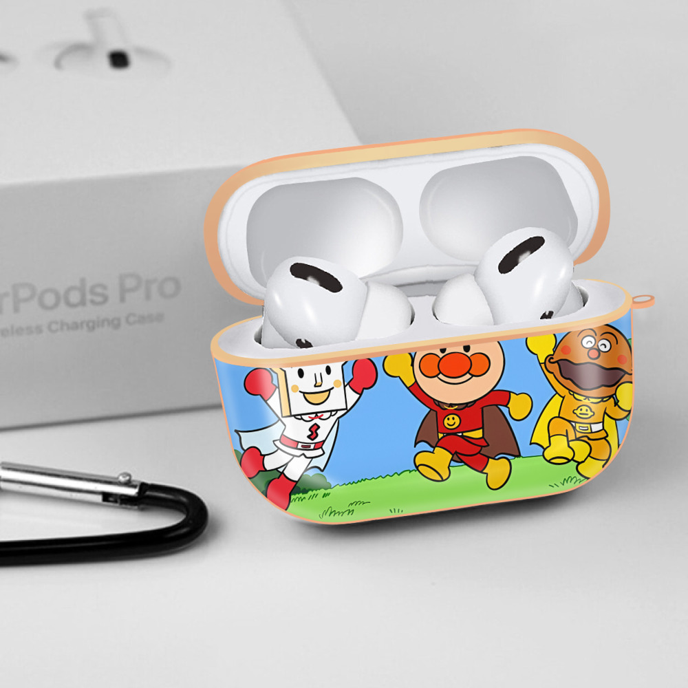 アンパンマン Anpanman 【AirPods Pro用】ハードシェル保護ケース｜耐衝撃・防指紋・カラビナ付き商品仕様