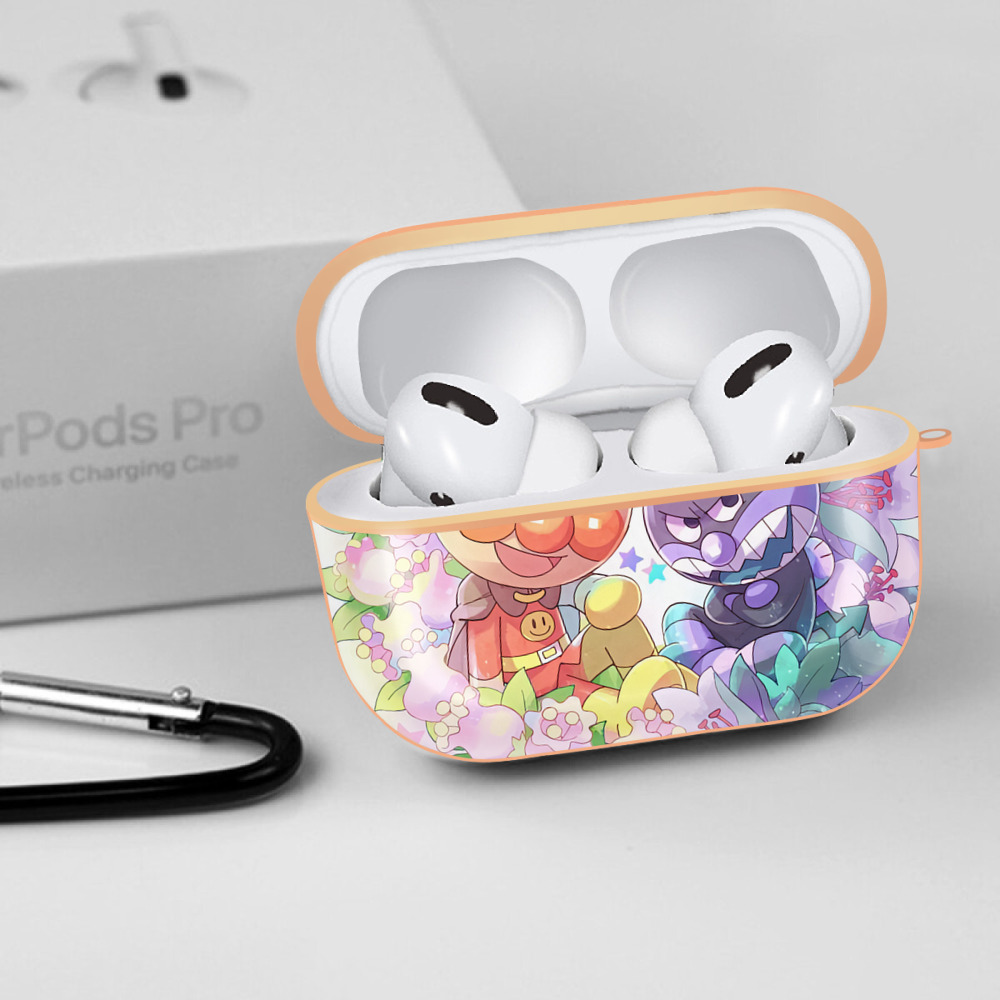 アンパンマン Anpanman 【AirPods Pro用】ハードシェル保護ケース｜耐衝撃・防指紋・カラビナ付き商品仕様
