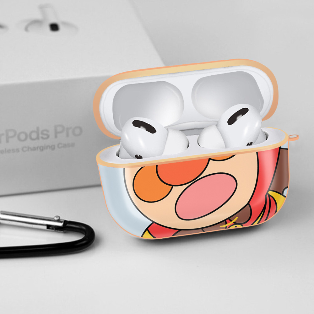 アンパンマン Anpanman 【AirPods Pro用】ハードシェル保護ケース｜耐衝撃・防指紋・カラビナ付き商品仕様
