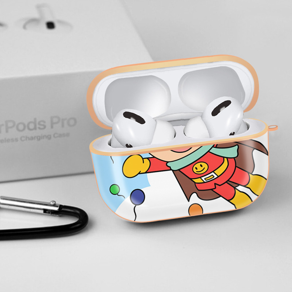 アンパンマン Anpanman 【AirPods Pro用】ハードシェル保護ケース｜耐衝撃・防指紋・カラビナ付き商品仕様