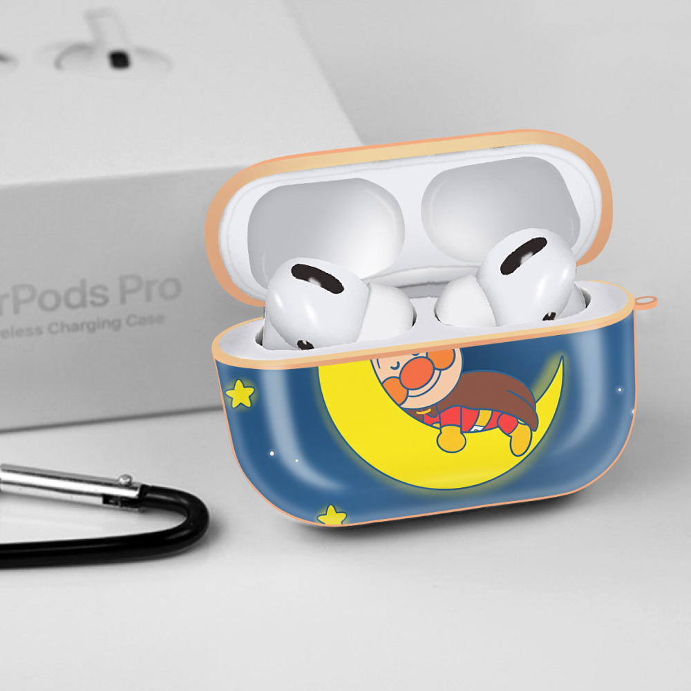 アンパンマン Anpanman 【AirPods Pro用】ハードシェル保護ケース｜耐衝撃・防指紋・カラビナ付き商品仕様